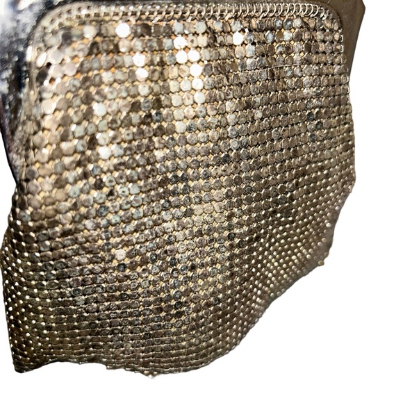 whiting & Davis antique original silver mesh cross body mini bag HOLIDAY - Picture 7 of 10